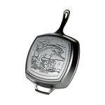 Load image into Gallery viewer, Wildlife Series™ 10.5 Inch Square Cast Iron Fish Pan
