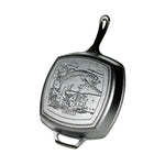 Load image into Gallery viewer, Wildlife Series™ 10.5 Inch Square Cast Iron Fish Pan - Muskoka Fire Pits

