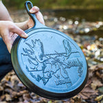 Load image into Gallery viewer, Wildlife Series™ 10.5 Inch Cast Iron Moose Griddle - Muskoka Fire Pits
