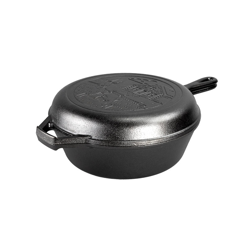 Wanderlust 3.2 Quart Cast Iron Cabin Combo Cooker