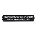 Load image into Gallery viewer, Cast Iron Sign: Toilet
