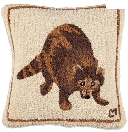 Large Racoon Pillow