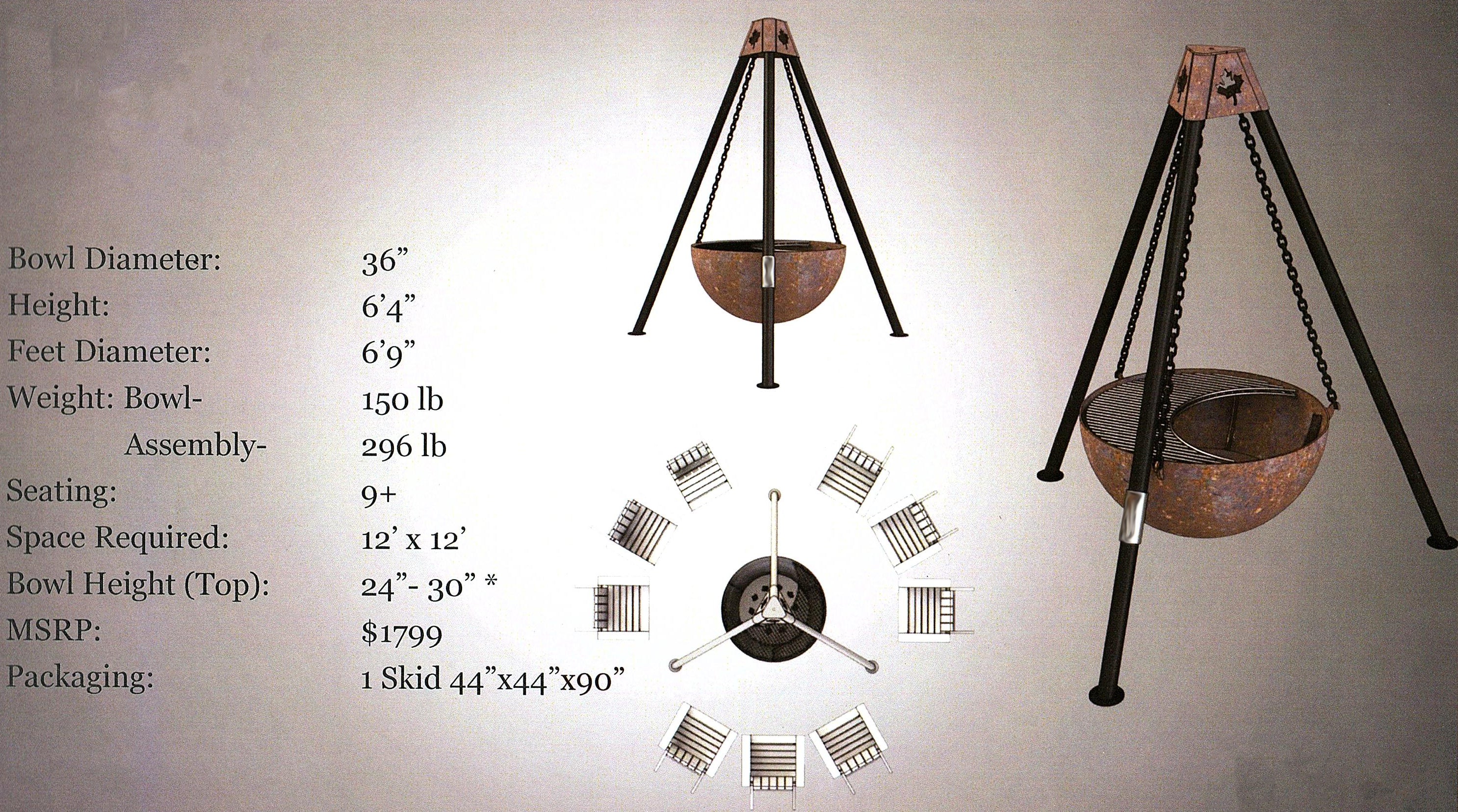 Suspended Fire Pit