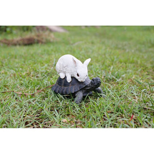 Outdoor Tortoise and Hare Statue