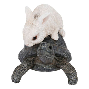 Outdoor Tortoise and Hare Statue