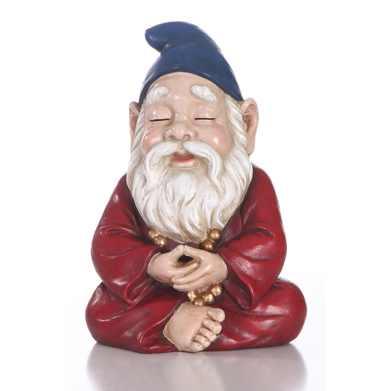 Outdoor Zen Gnome Statue