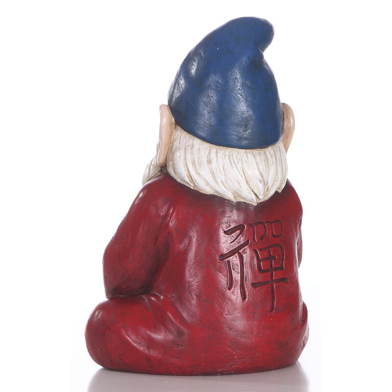 Outdoor Zen Gnome Statue