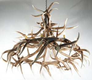 Elk 15 Antler CHandelier