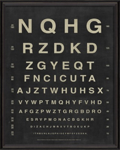 Vintage Eye Chart- Artwork