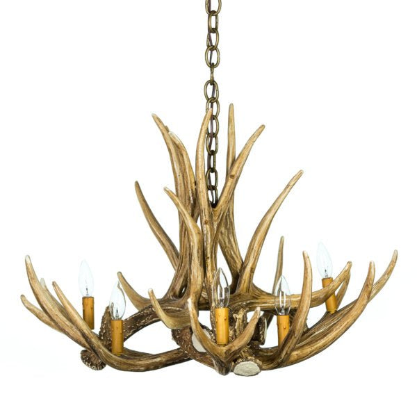 Mule Deer 6 Antler Chandelier - Muskoka Fire Pits